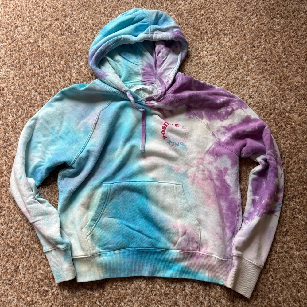 Spiritual Gangster tie dye hoodie size small